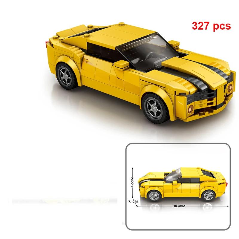City Technical Car Speed  Racing Car Building Blocks Sports Police Car Pick Up MOC Creative Vehicle Toys