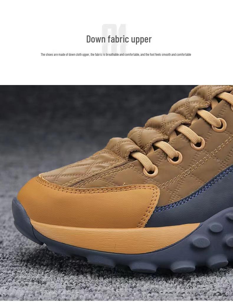 Męskie buty do biegania w blokach kolorystycznych w dużych rozmiarach - Modne buty 'dad shoes' na grubej podeszwie do sportu i na co dzień