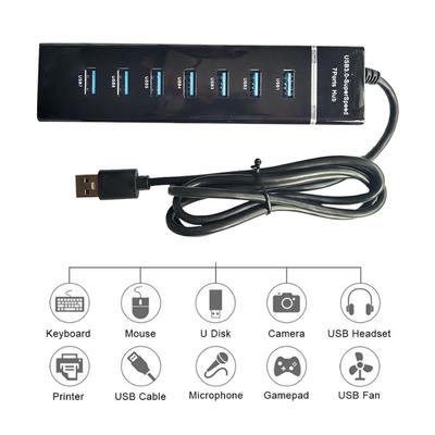 4/7 Ports USB Hub 1 USB3.0&3 USB 2.0 Ports USB Docking Station Cable 30/120cm USB Splitter Adapter for Laptop PC Computer