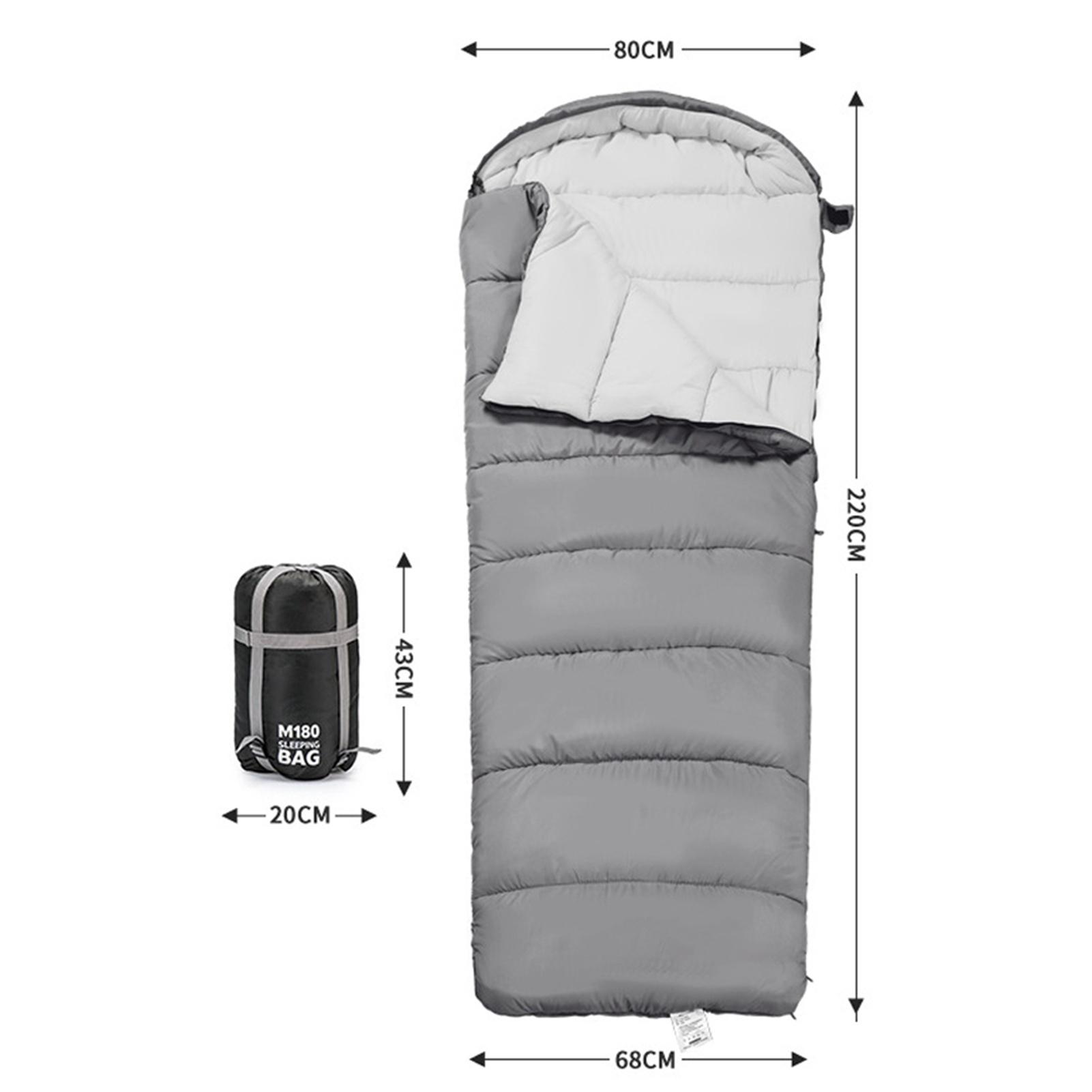 

Double Persons Sleeping Bags For Adults Cold Weather 12 degrees C 18 degrees C Cold Resistant With Hooded Anti 1.2KG серый