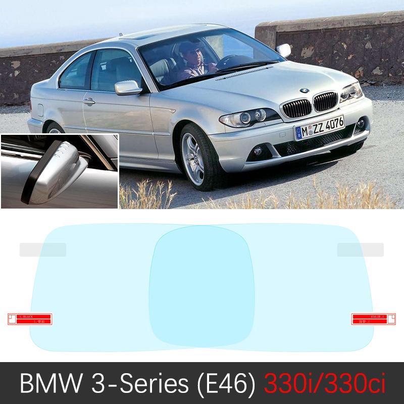 for BMW 3 Series 1998~ BMW E46 E90 F30 G20 318i 320i 325i 328i 330i Full Cover Rearview Mirror Anti Fog Film Accessories