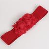 Belt Elastic Double-flower Fabric Wide Elastic Waist Belt for Party