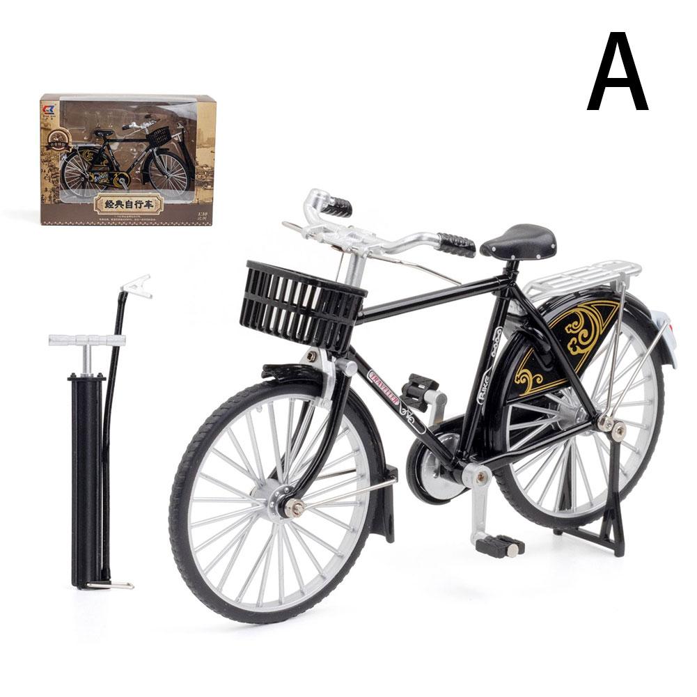 

1:8 Миниатюрных Ретро-Моделей Велосипеда, Миниатюрные Литые Игрушки Для Домашнего Декора, Ремесел, Офиса Q5Q7 black-one-size