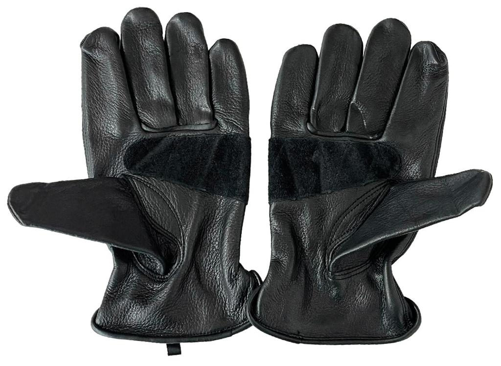 GOOD SPEED equipment leather gloves Water-repellent GSE-wfr-GV-GPG10 (Black, L)