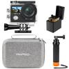 AKASO Brave4 Action Camera, 4K 30FPS, Dual Screen, EIS Image Stabilization, 40M Waterproof, Underwater Camera, HDMI Output, Compact, with Floating Han