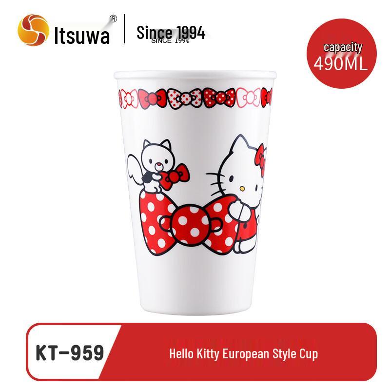 Меламиновая детская суповая тарелка Hello Kitty