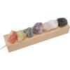 Colorful Crystal Ball,Natural Healing Spheres LED Light Wooden Stand,Night Light Home Decoration,Meditation Positive Energy Night Light Decoration