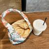 Women's Shoulder Bags Embroidered Flowers Handmade Fashionable Trendy Canvas Cross Bags Large Capacity Shopping Shoulder Bags