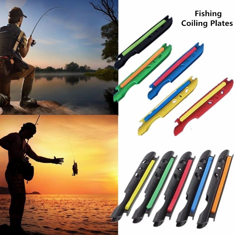 Details about / 1//4pcs Fishing Coiling Plate Winding Board Lines Fishing Line Rod Bobbin Holder