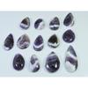 366Cts. Natural Amethyst Lace Agate Pear Cabochon Loose Gemstone 13 Pcs Lot C-797