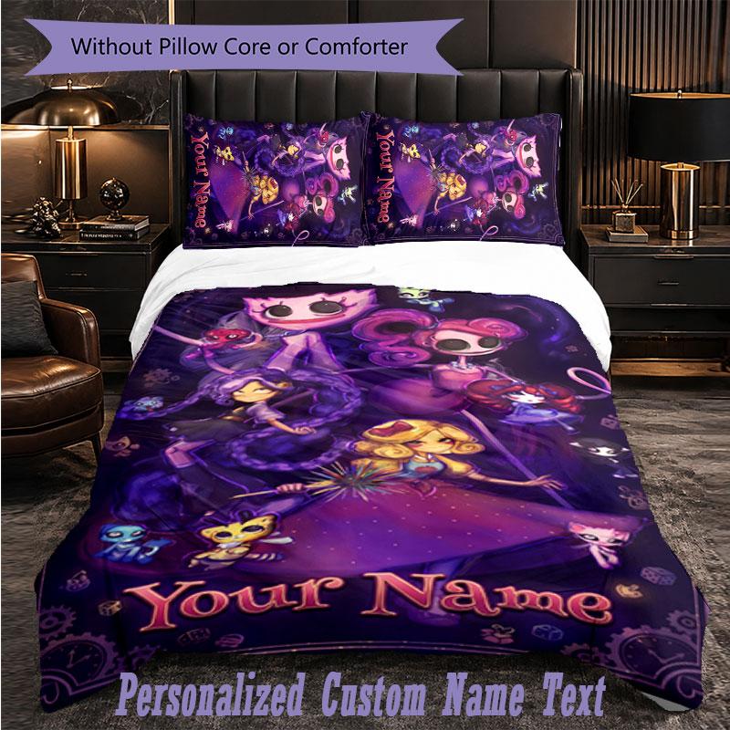 Personalized 3Pcs Bedding SetPoppy Playtime Custom Text Duvet Cover Pillowcase Set Bedroom Gift
