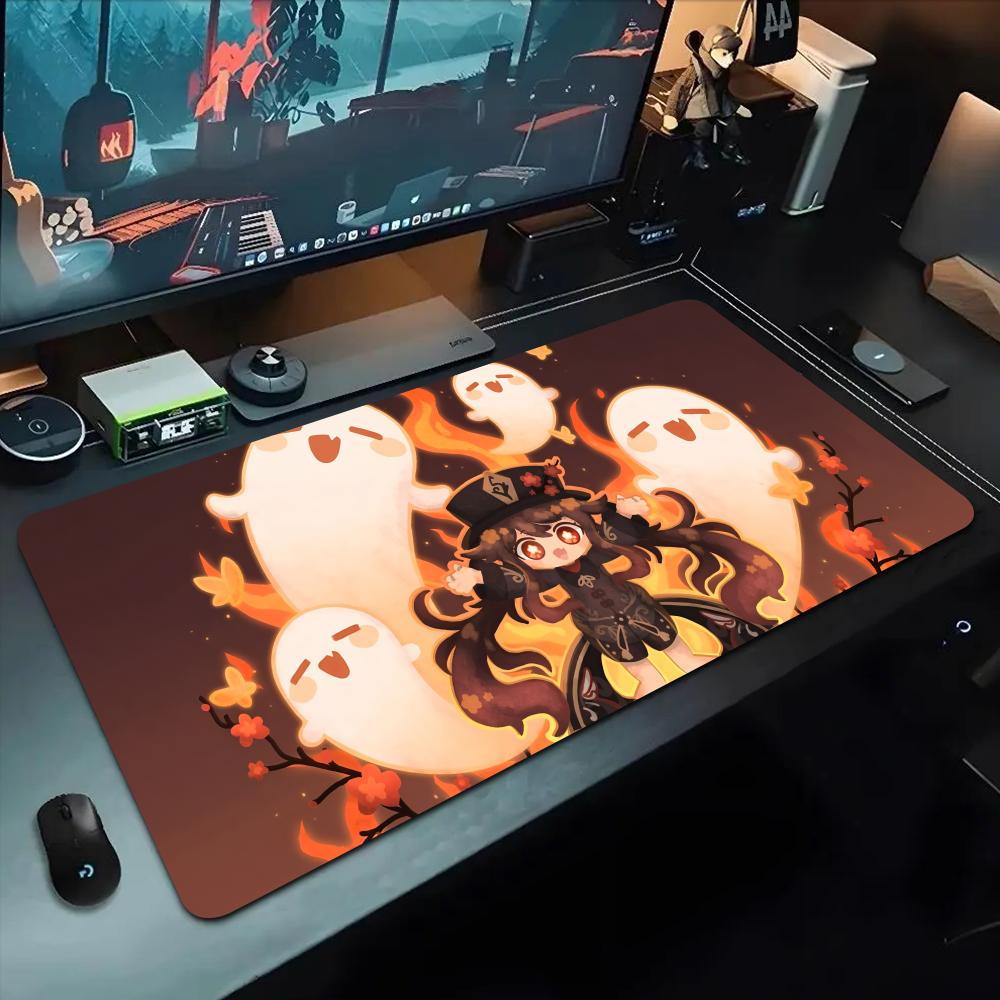 Hu Tao Mouse Pad 500X1000 Mm Large Gaming Mousepad Gamer XL Rubber Otaku Keyboard Pad Laptop Desk Mat