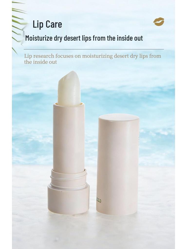 Coconut Scented Lip Balm with Camellia Seed Oil - Moisturizing, Non-Sticky, Nourishing Formula