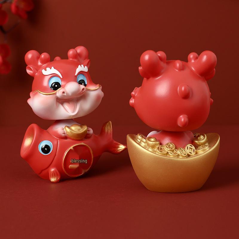 3D Creative Dragon Ornament: New Year Office Decorations & Small Gifts