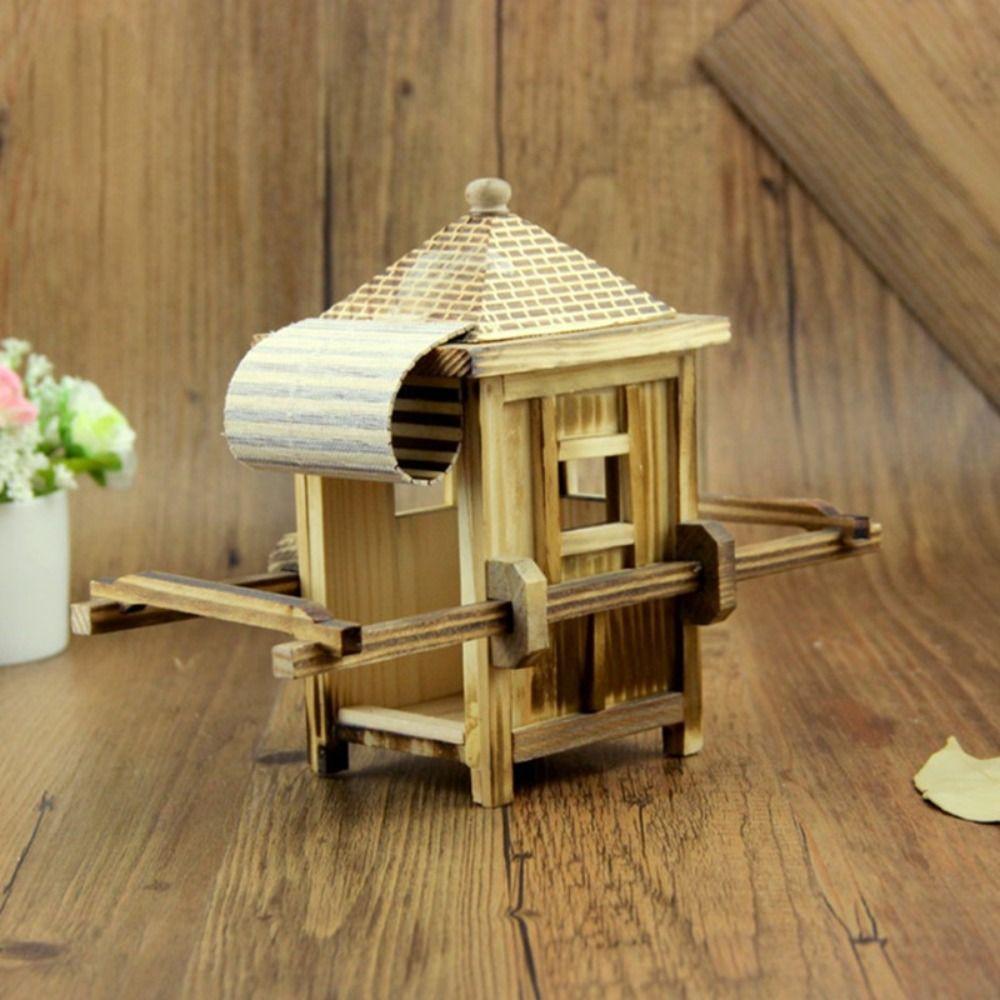 Hand-carried Durable Wooden Crafts Sedan Chair Model Simulation Model Ancient Ornaments