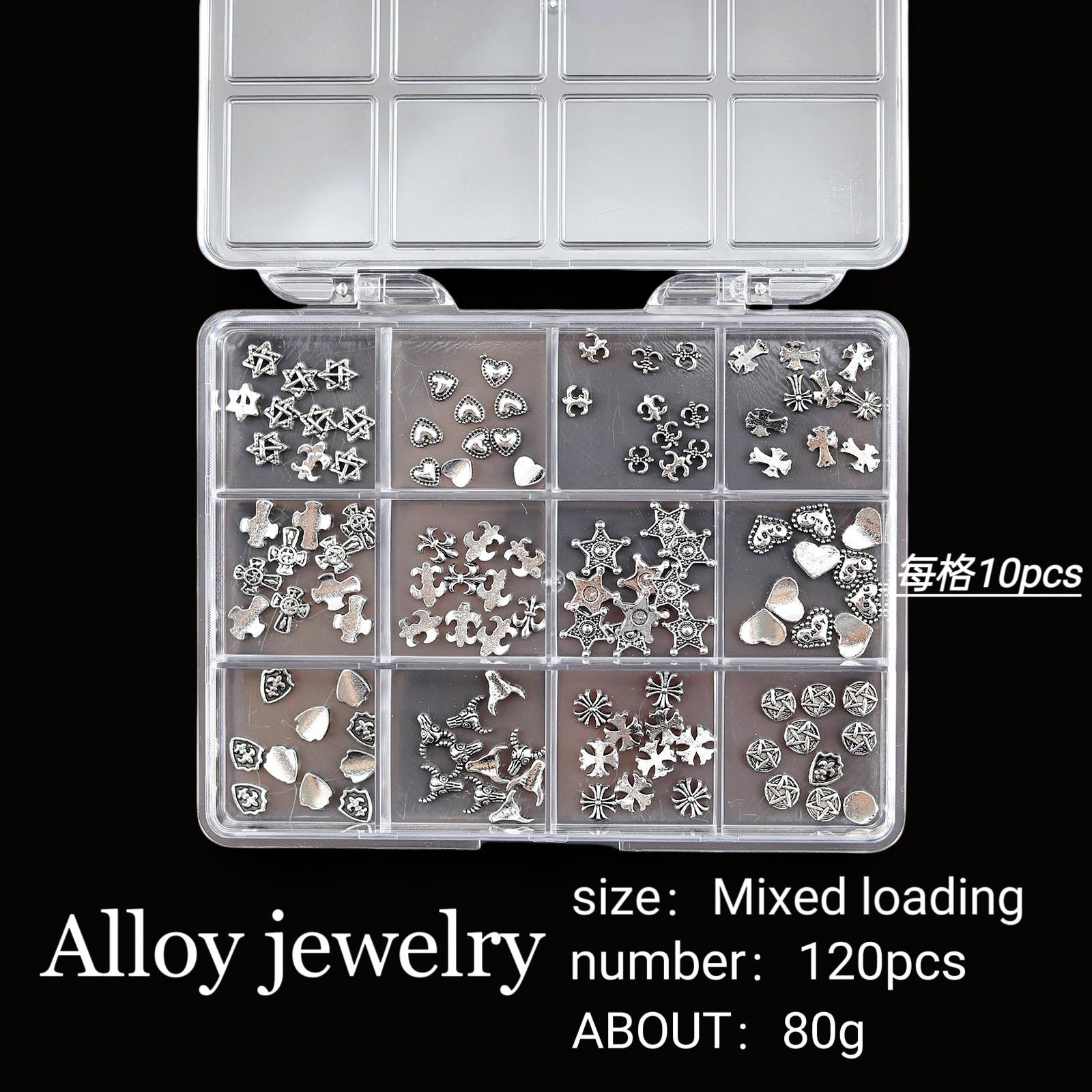 

Набор украшений для дизайна ногтей из 12 сеток со стразами для дизайна ногтей с плоским дном и бриллиантами особой формы 12 grid square box