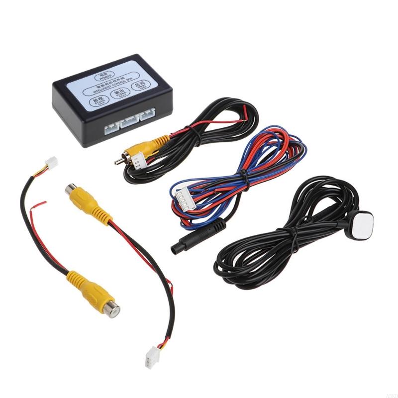 Car Parking Camera Video Channel Converter Auto Front/Rear View Camera Video Control Box Suiatble for CVBS &AHD X7AE