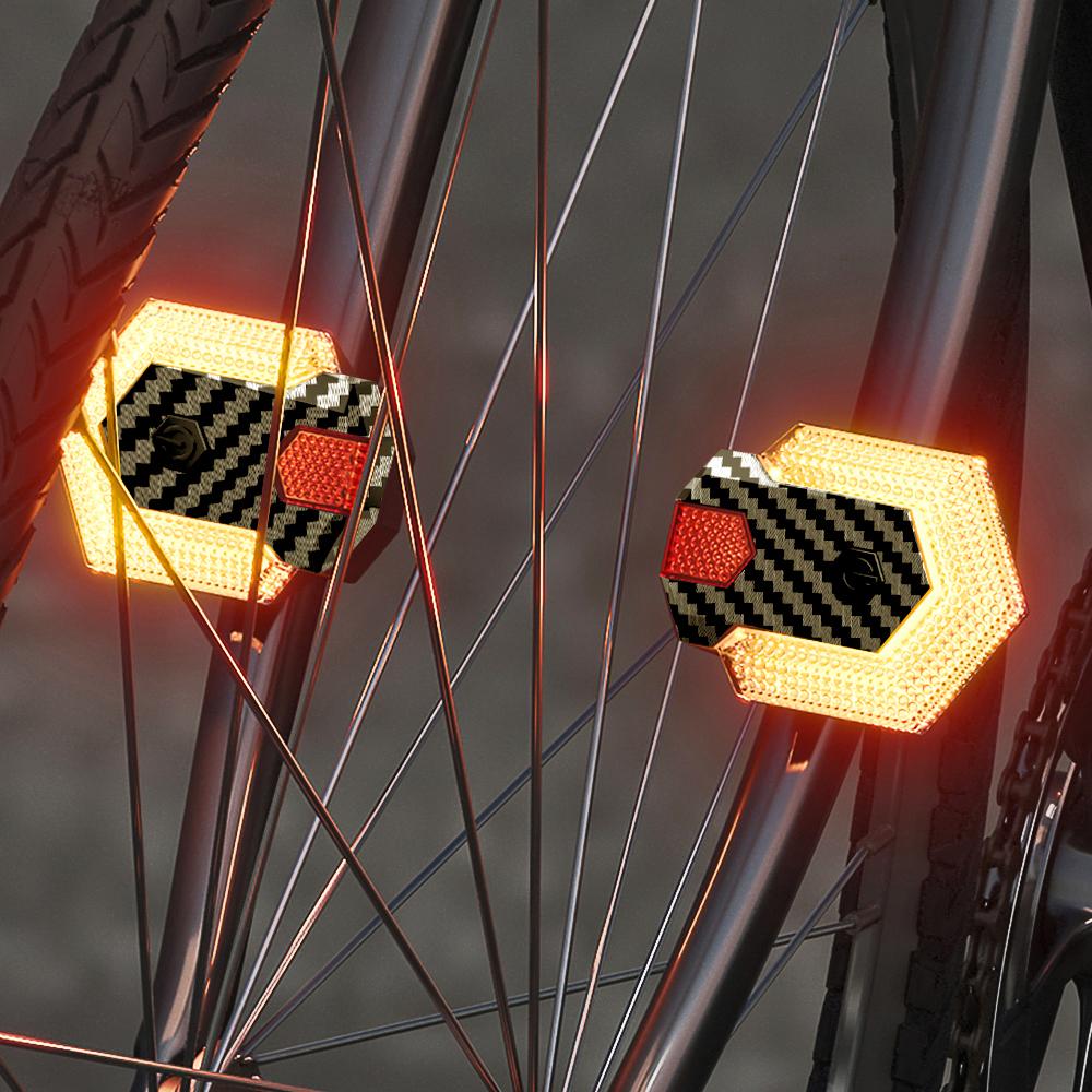 Bike Indicators Lights Wireless Remote Control Turn Signal Horn Taillight Waterproof Bike Warning Lamp Electric Bicycle Flashers
