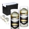 Perfect Gift! [Set of 2 Whiskey Glasses and Ice Maker] Rocks Glass, Ice Maker, Whiskey, Doshisha, Rocks, Whiskey Glass, Ice Ball, Perfect for Whiskey,