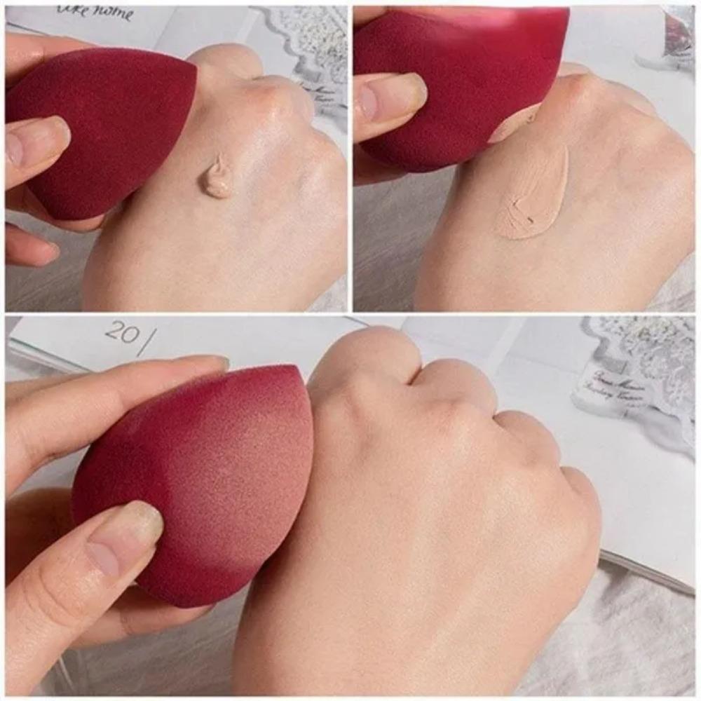 4 pcs Makeup beauty egg Cosmetic Puff Makeup Sponge Foundation Makeup Sponge Powder Puff Dry and Wet Combined Beauty Tool