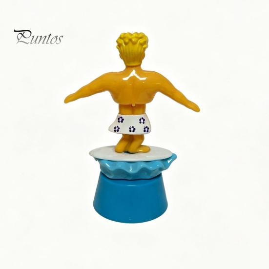 Surfing BilFigur Surfare Pojke Solcellsdriven Nickande Leksak, Tecknad Bobblehead för Mittkonsol Tillbehör Instrumentbräda, Bil Gungande Skakande Figur Kontor