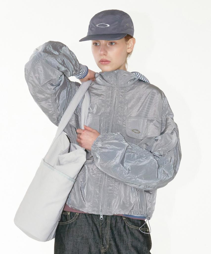Noiago Noi1809 Line Shirring Windbreaker (Gray)