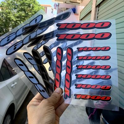 Motorcycle Fairing Tail Sides Red Sticker Decal Emblem for Suzuki GSXR 600 750 1000 GSXR1000 GSXR600 Accessories Racing