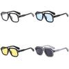 New Geometry Square Sunglasses For Men And Women Uv400 With Blue Lenses For Outdoor Activities