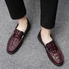 Skinn Loafers Skor Herr Äkta Läder Slip-on Mockasiner Handgjorda Man Casual Skor Kör Gå Lyxig Fritid Zapatos