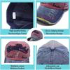 Czapka Letnia czapka Vintage Cotton Baseball Cap Unisex Distressed Snapback Trucker Hat