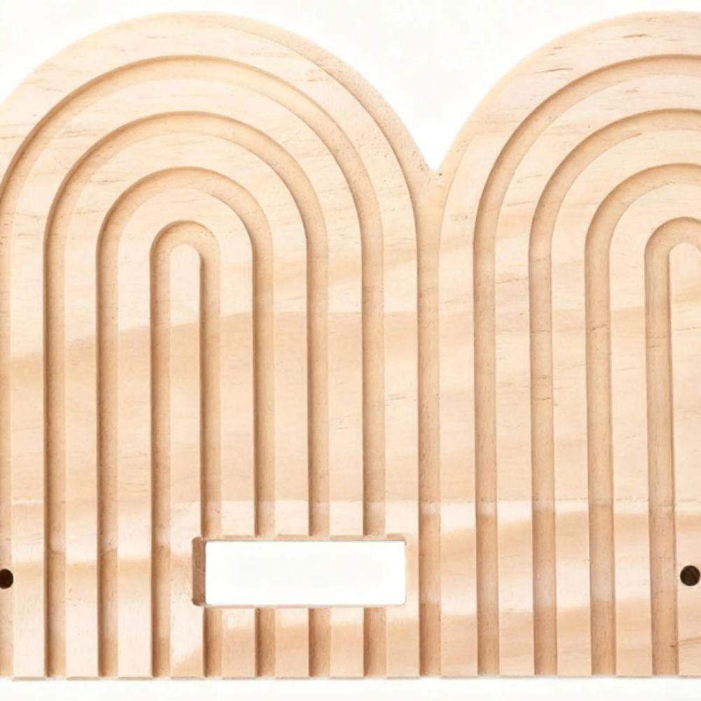 Threaded Construction Boho Wooden Shelves Rainbow Design Rainbow Shelves  Home Decor