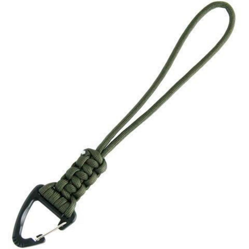 High Strength Paracord Keychain Triangle Buckle Parachute Cord Carabiner  Hiking