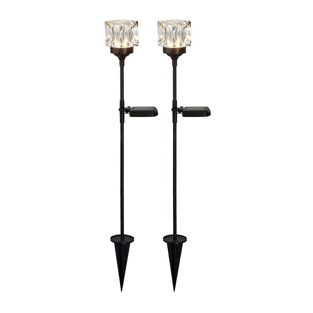 

Garden Light Cube Stick Set of 2 Solar Solar Charging Outdoor LED Kisima (C739)