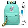 Backpack Male And Female High School Students Backpack School Bag Travel Campus Package System