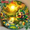 Frog Pond Guitarist Metal Sign Wall Decor for Bar Cafe Garden