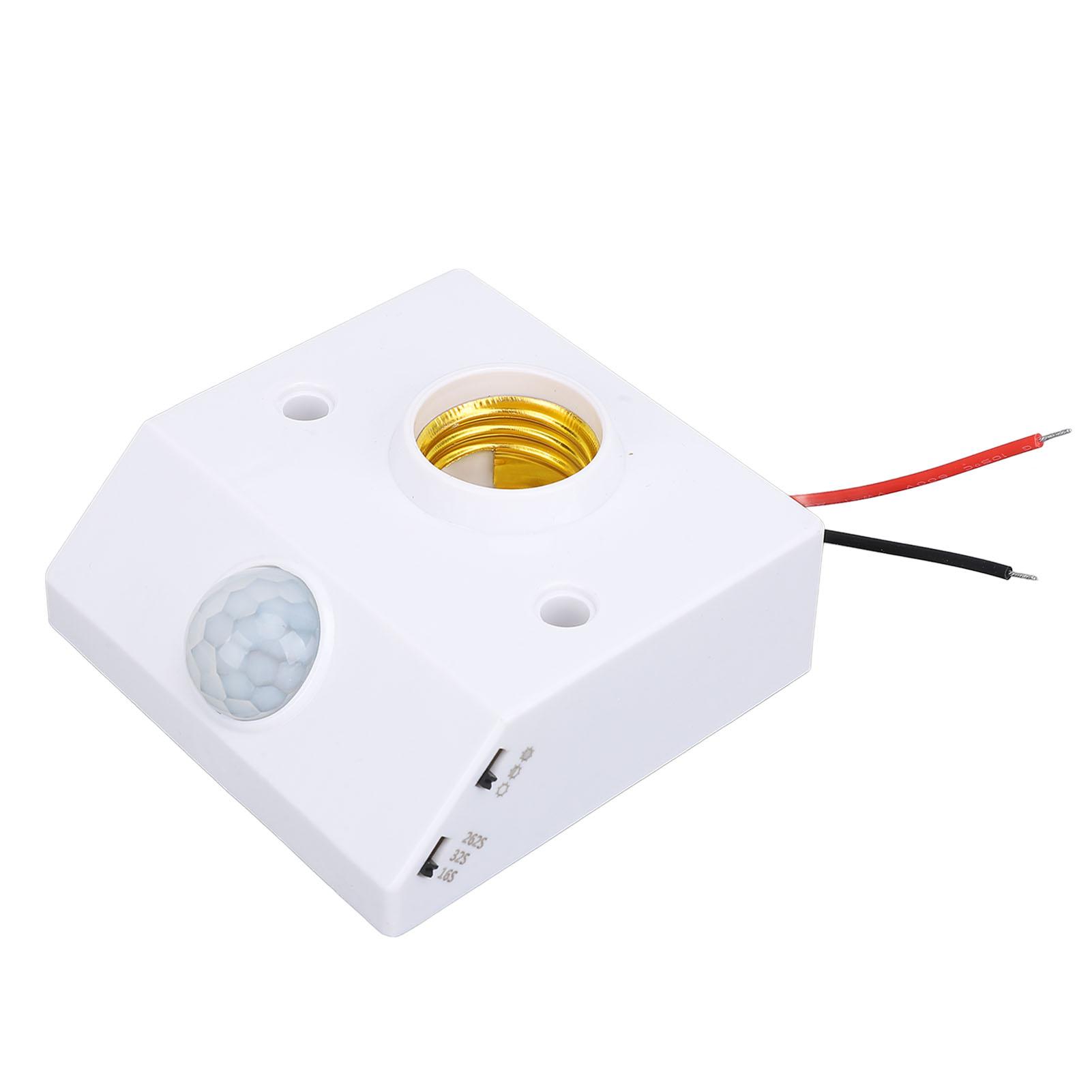 

ИК Датчик Движения Патрон для Лампы Регулируемый Наружная Установка Датчик Человеческого Тела Основание для Лампы E27