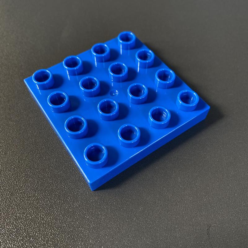 Compatible With Large Particles 4X4 Building Block 16 Holes Building Block Table Building Room Accessories Assembly Puzzle Building Block Double-Sided