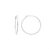 Earrings - LUXENTER - Kelxo - 70 Mm Hoops - Rhodium-plated - Zirconium Oxide
