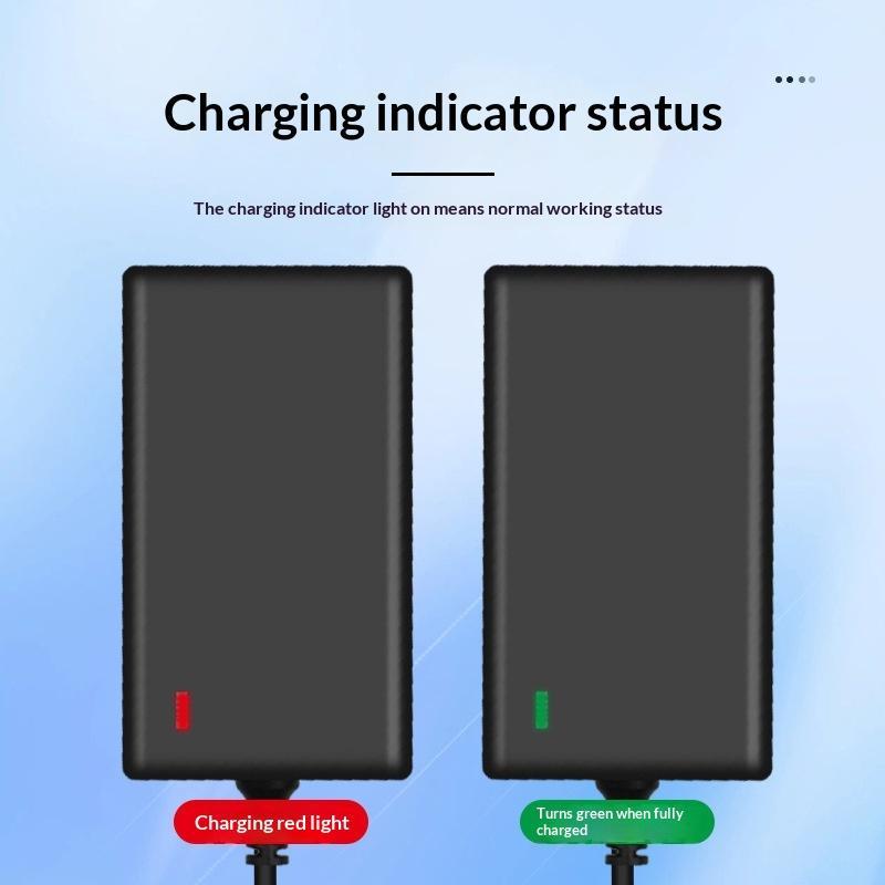 1Pcs 21V Lithium Battery Charger Smart Identification 1A 2A EU Plug Adapter for 18V Outdoor Power Tools
