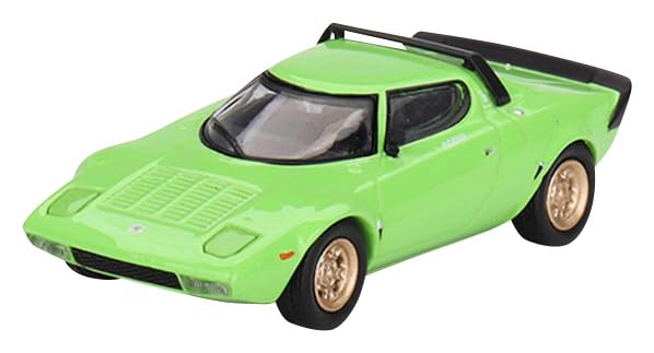 

TrueScale Miniatures MINI GT Scale Lancia Stratos HF Stradale Verde Chiaro Lime Green Drive Finished Model 1/64 Left-Hand