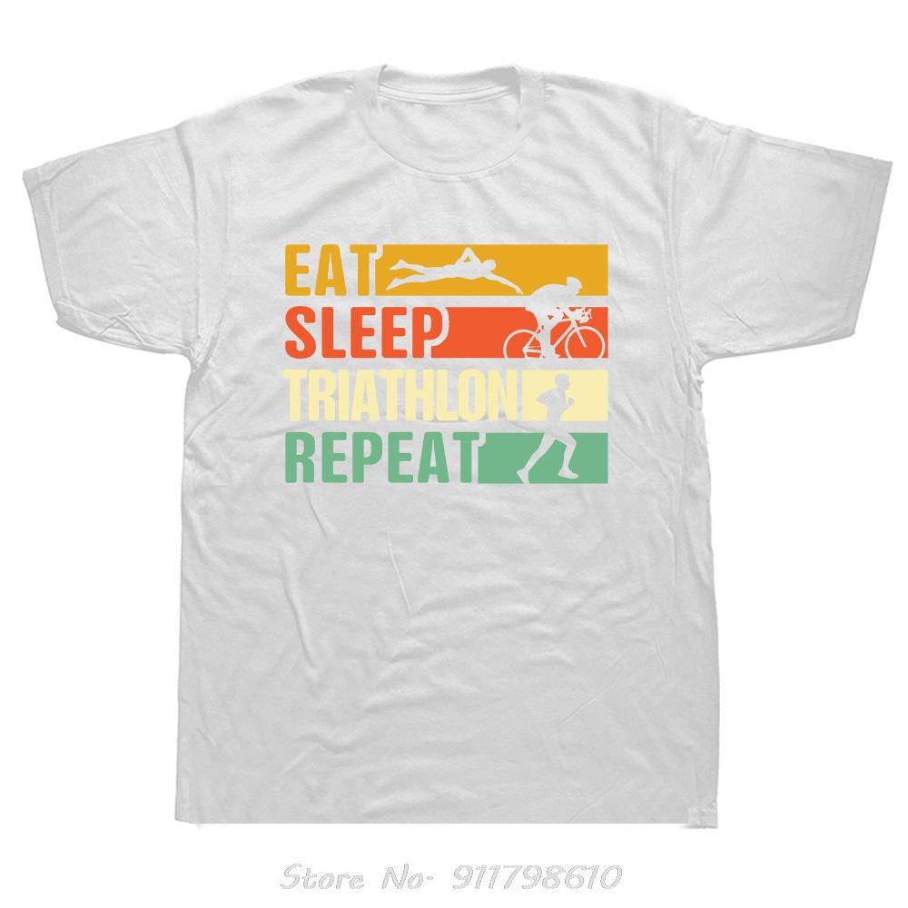 Herrenbekleidung Neuheit Triathlon Schwimmer Radfahren Laufen Übergroßes T-Shirt Streetwear Fitness T-Shirt Sommerstil Baumwoll-T-Shirt