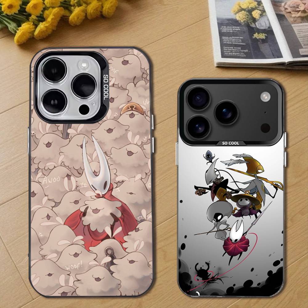 Cool H-Hollow Knight new Phone Case For iPhone 17,16,15,14,13,12,11,Pro,XS,Max,Plus,Mini,SE4,E Black Matte Shockproof Cover