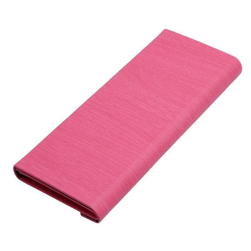 Triangular Folding Glasses Case High-Grade Leather Wood Box Plain Mirror Sunglasses Storage