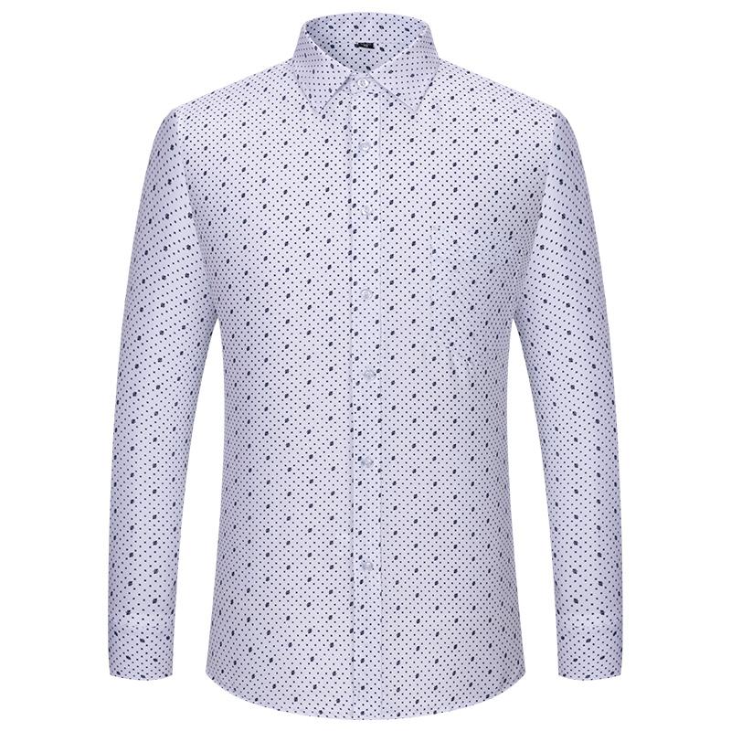 High Content Cotton Men Print Shirts Casual Long Sleeve Soft Man's Clothes Leisure