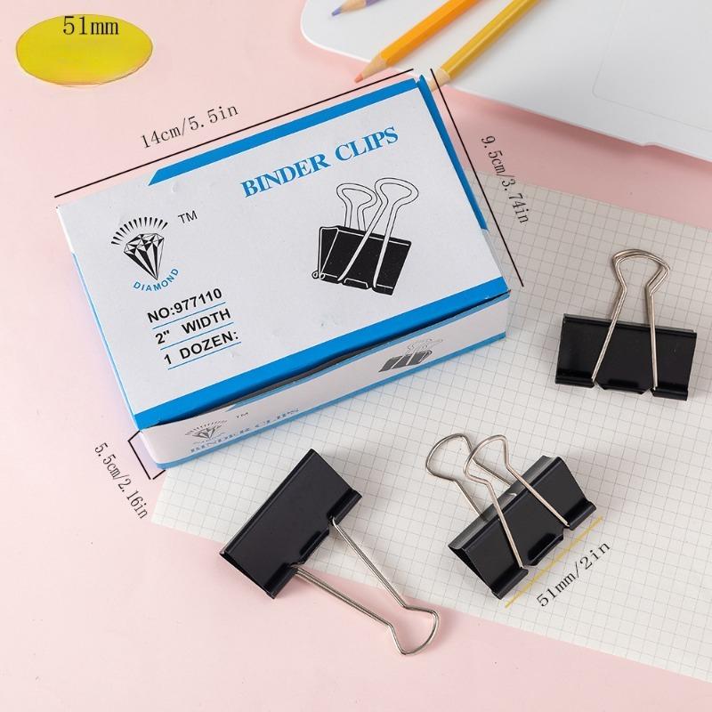 5pcs Stainless Steel Foldback Clip Long Tail Clip Metal Paper Clamp Office Metal Swallowtail Clip Student Stationery Paper Clip