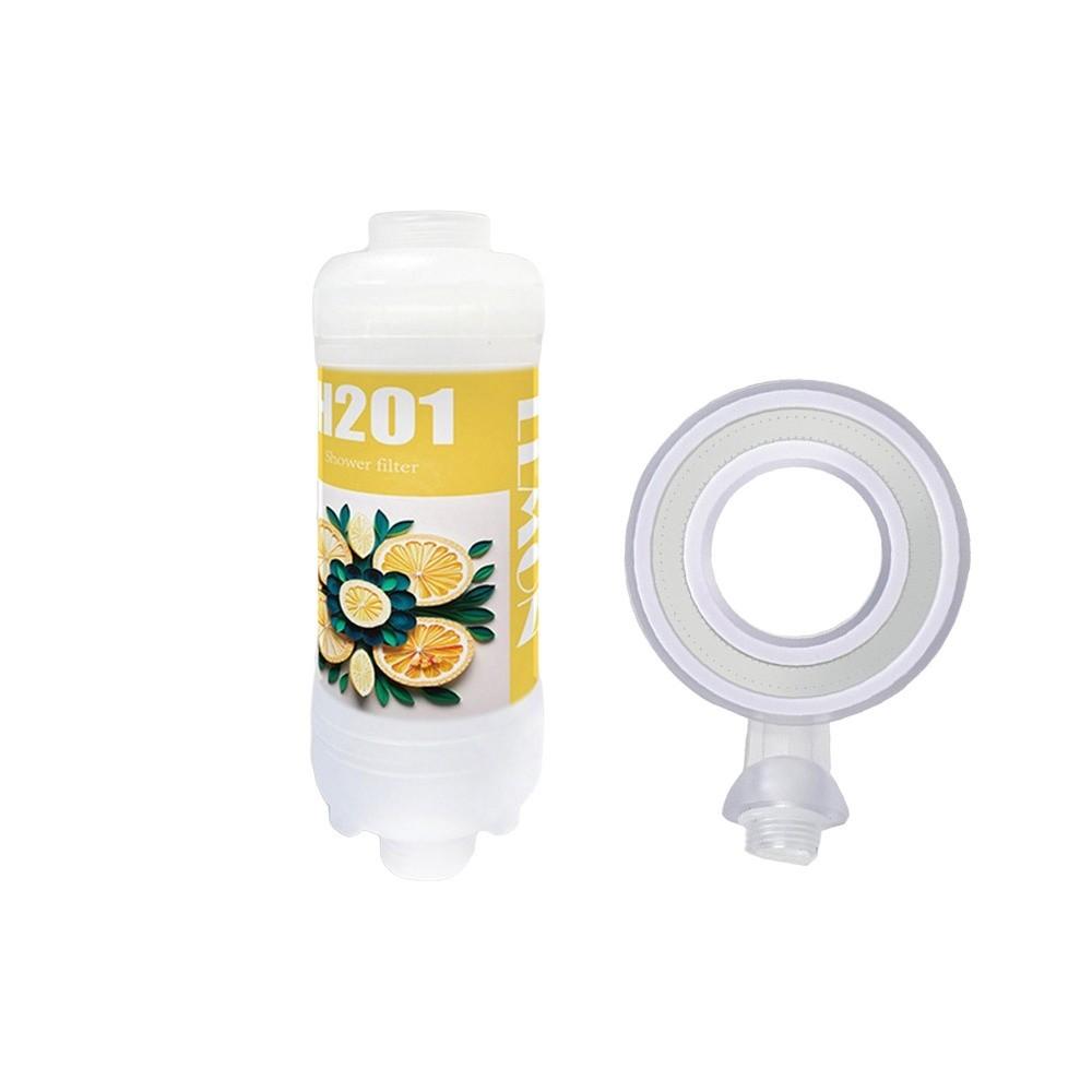 Rose Shower Head Water Filter Dechlorination Mixed with Vitamin C Shower Scented Anti-scaling Filter Impurities Shower Purifier