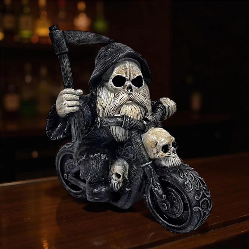 Dekorative Figur Schreibtisch Skelett Sensenmann Statue Für Themenbars Halloween Esstisch Schlafzimmer Fensterdekoration Nachttisch