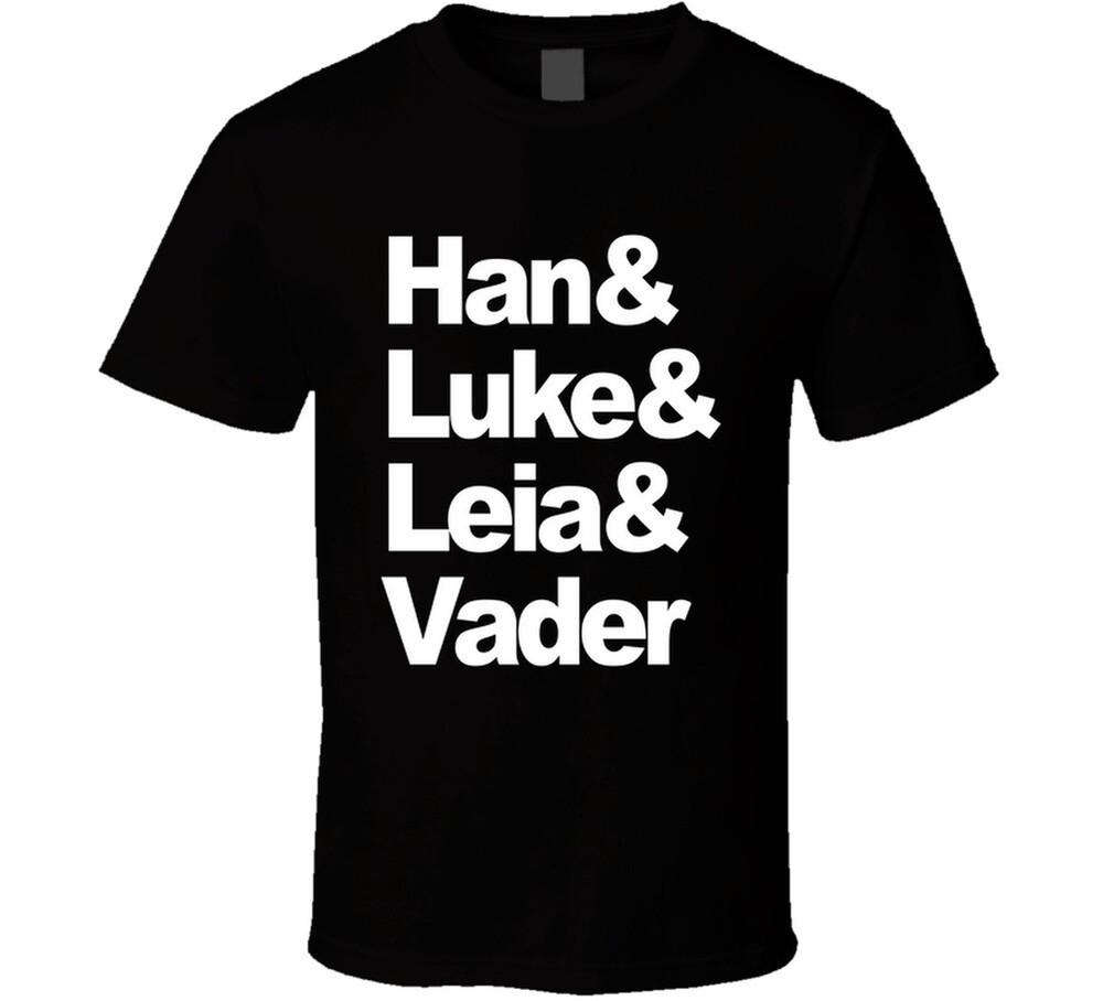 Han & Luke & Leia & Vader Star Wars Movies Fan T Shirt