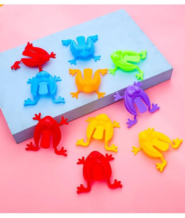 20 Pcs Springing Frog Fidget Toys Fun and Stress Relief for Kids Perfect for Birthday Gifts Party Favors and Classroom Rewards