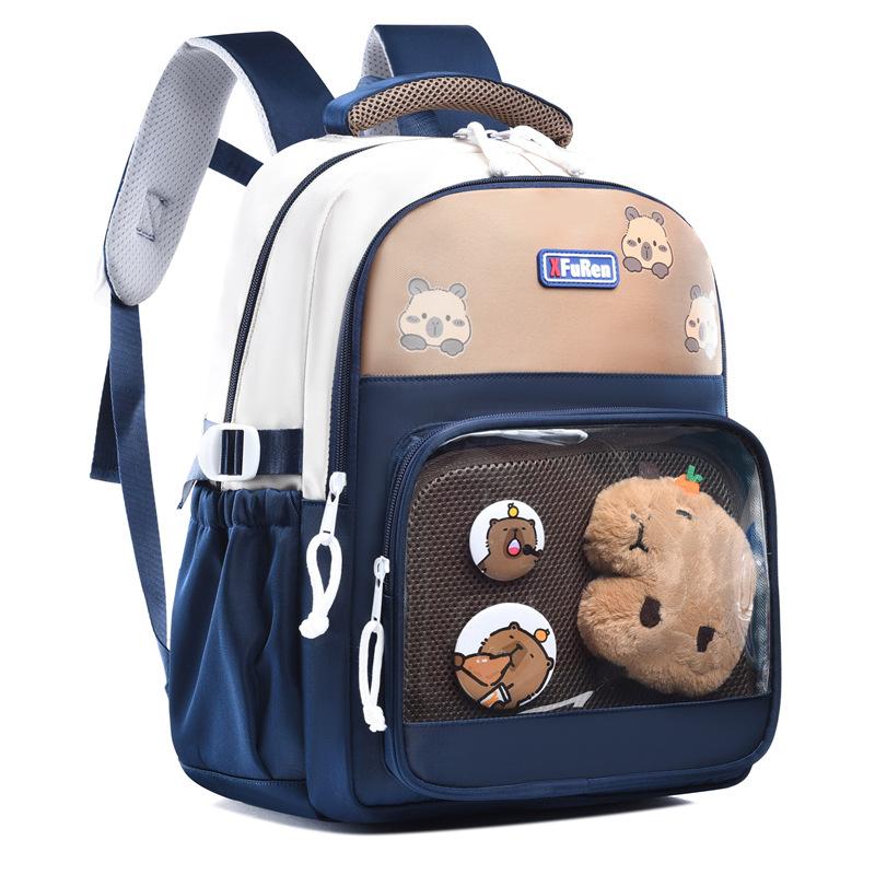 High Value  Large Capacity  Schoolbag  Girls' Casual and Cute Pain Bag Kindergarten Student Backpack